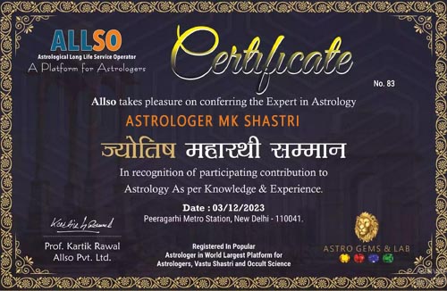 Astrologer MK Shastri